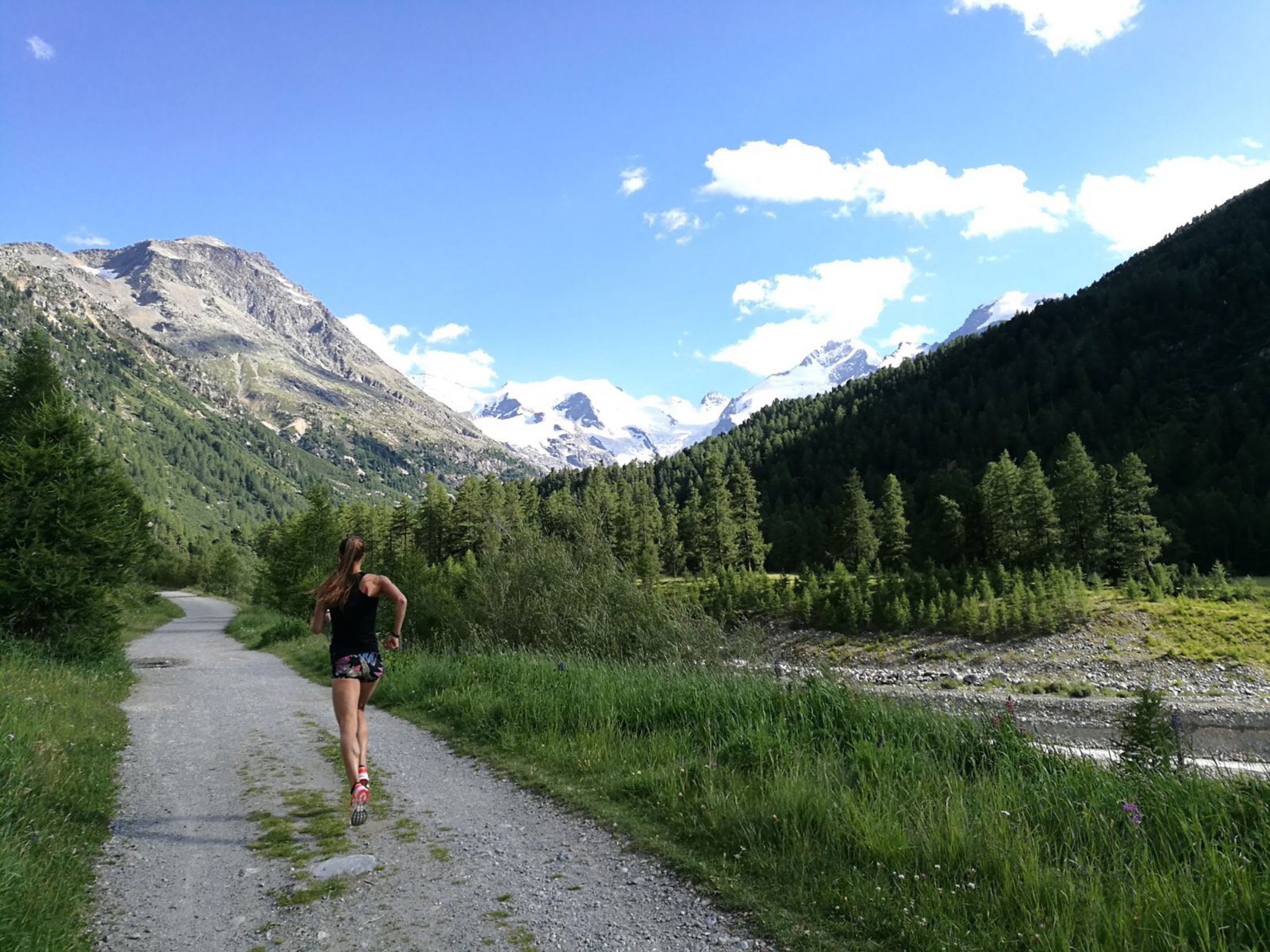 Susanne Rüegger trainiert im Engadin
