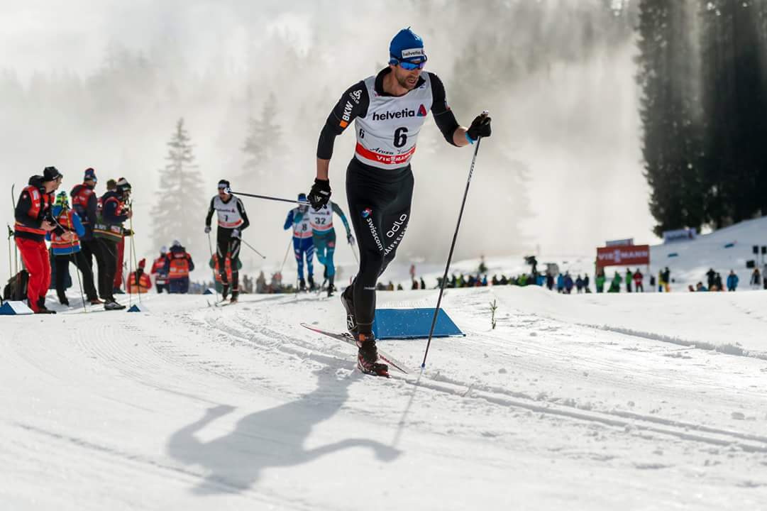 Curdin Perl beim Langlaufen