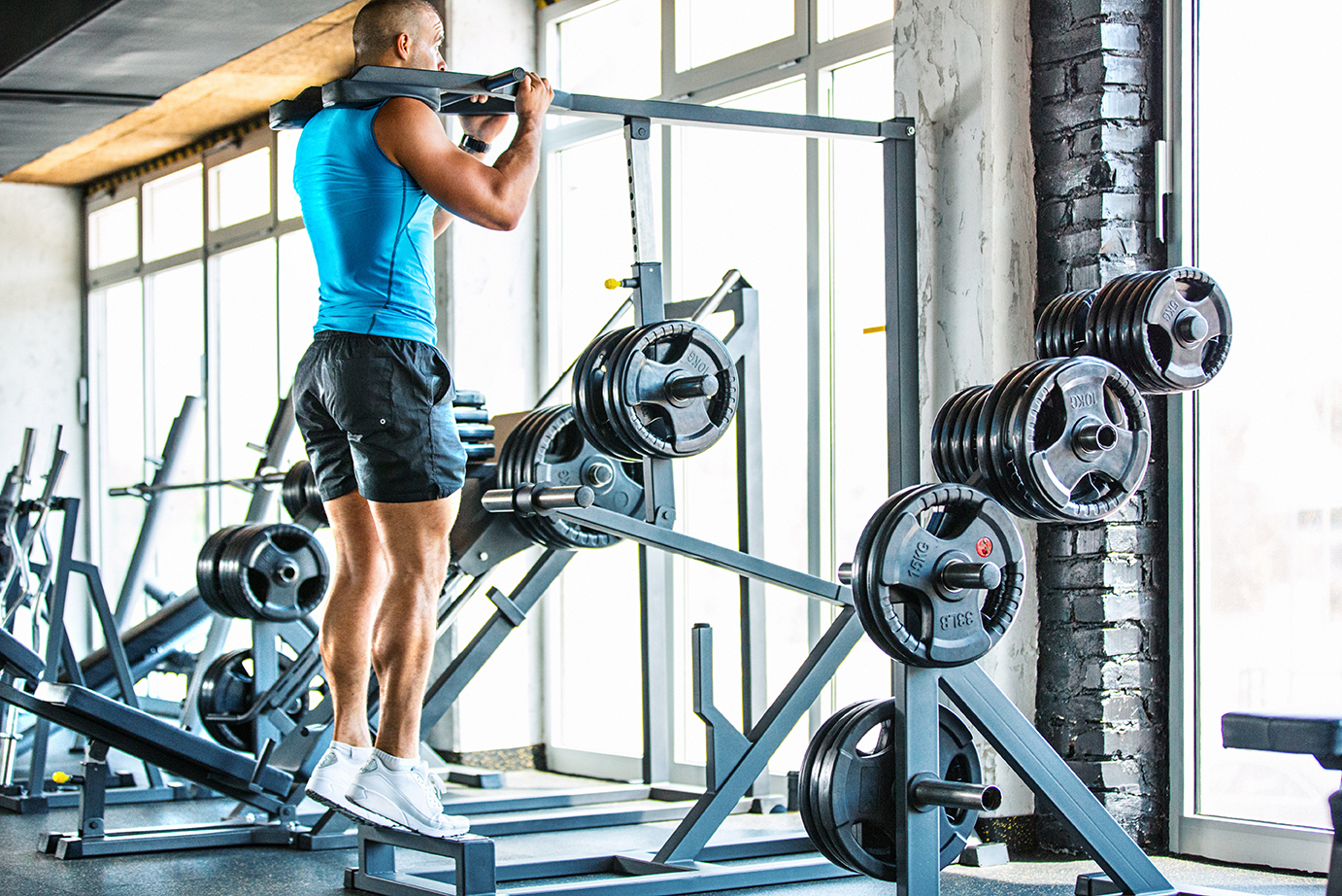 Krafttraining Fitnesscenter Wadenmuskulatur